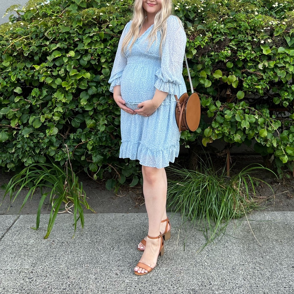 Blue Maternity Dress